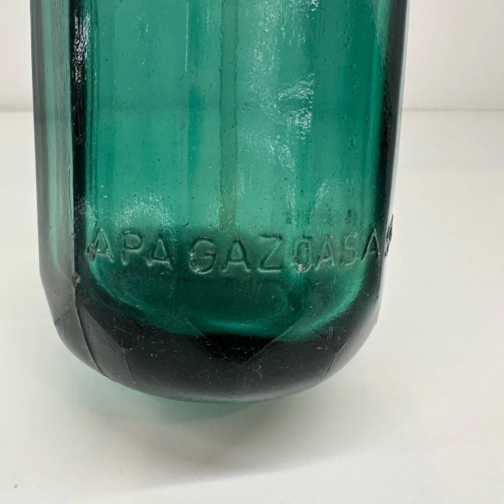 Vintage Green Glass Seltzer Bottle - Picture 4 of 6